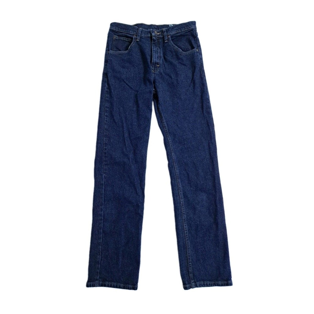 Wrangler Men's 30x32 Blue Denim Regular Fit Straight 5 Star Flex Jeans Pants